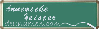 Annemieke Heister Visitenkarte